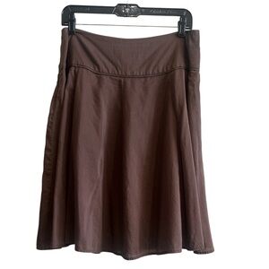 White House Black Market Chocolate A-Line Skirt size 10 New